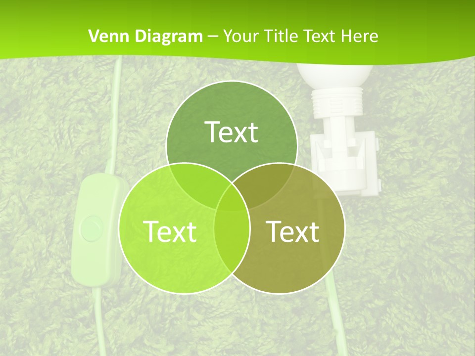 A Light Bulb On The Grass Powerpoint Template PowerPoint Template