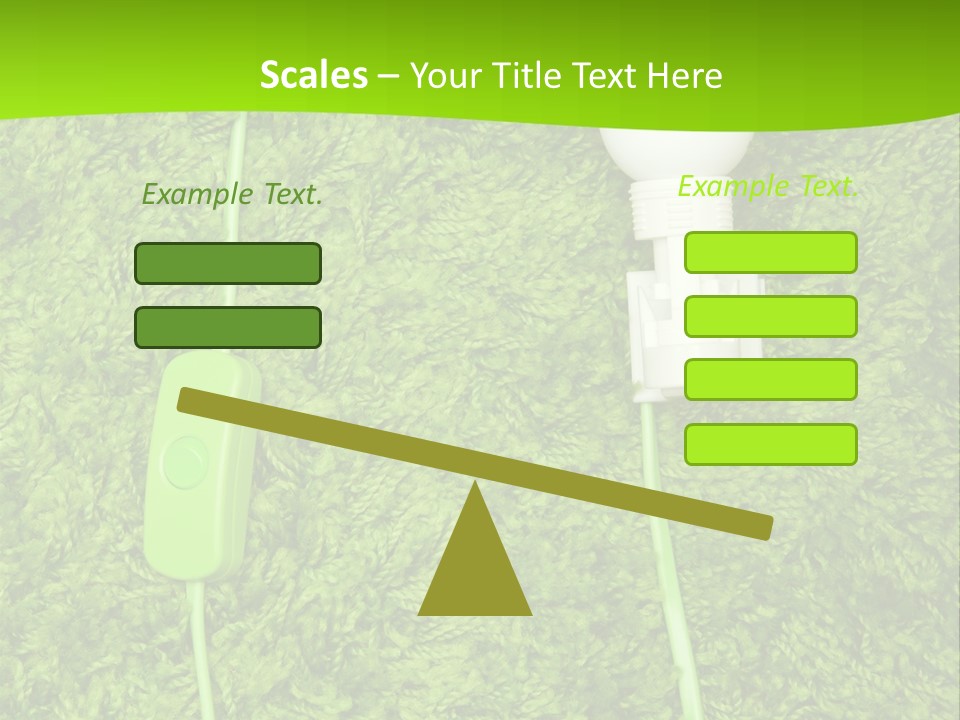 A Light Bulb On The Grass Powerpoint Template PowerPoint Template