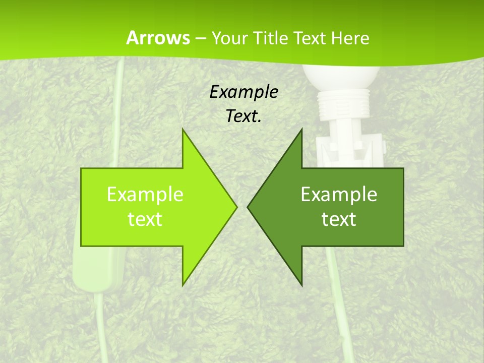 A Light Bulb On The Grass Powerpoint Template PowerPoint Template