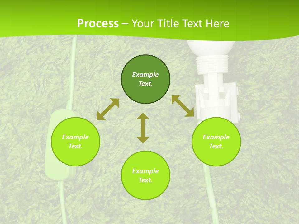 A Light Bulb On The Grass Powerpoint Template PowerPoint Template