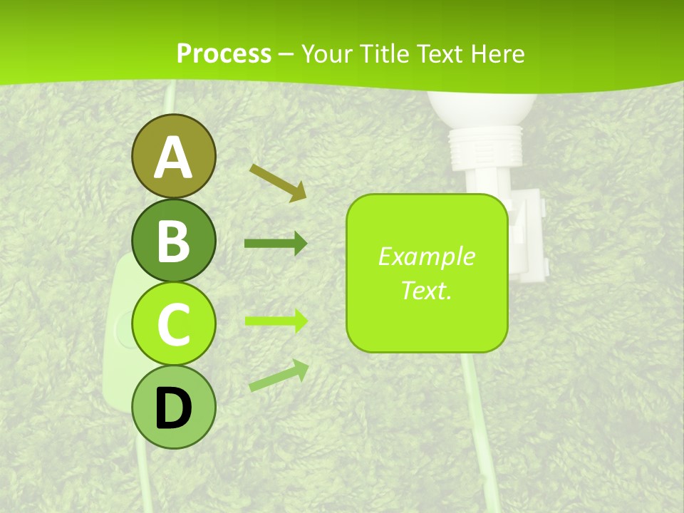 A Light Bulb On The Grass Powerpoint Template PowerPoint Template