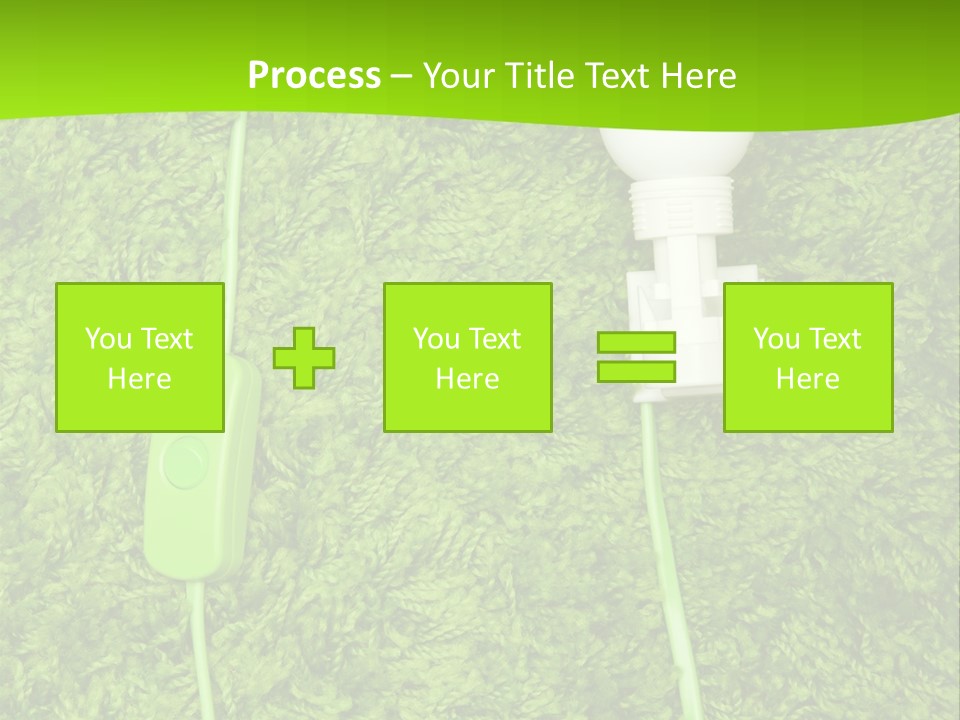 A Light Bulb On The Grass Powerpoint Template PowerPoint Template