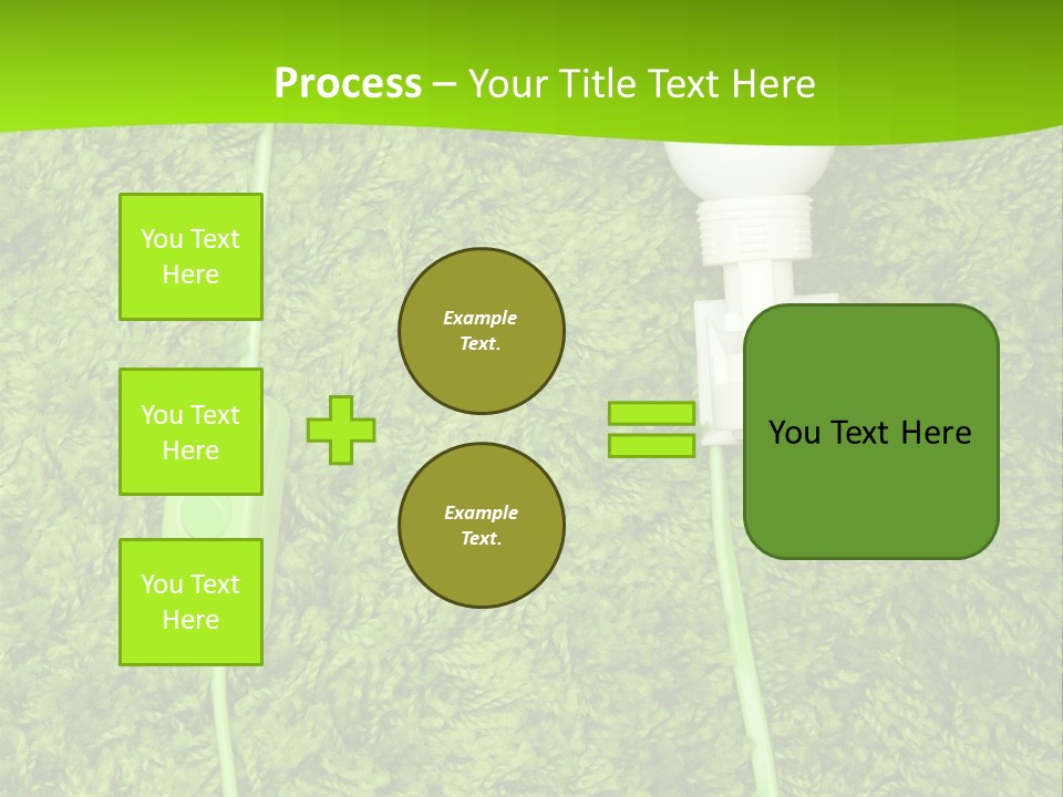 A Light Bulb On The Grass Powerpoint Template PowerPoint Template