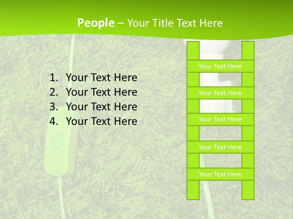 A Light Bulb On The Grass Powerpoint Template PowerPoint Template