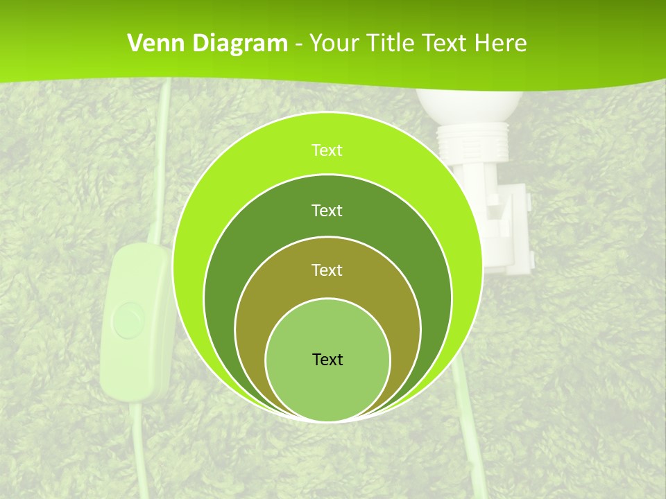 A Light Bulb On The Grass Powerpoint Template PowerPoint Template