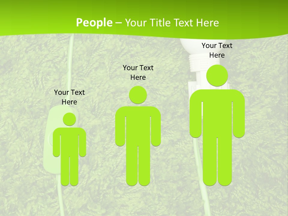 A Light Bulb On The Grass Powerpoint Template PowerPoint Template