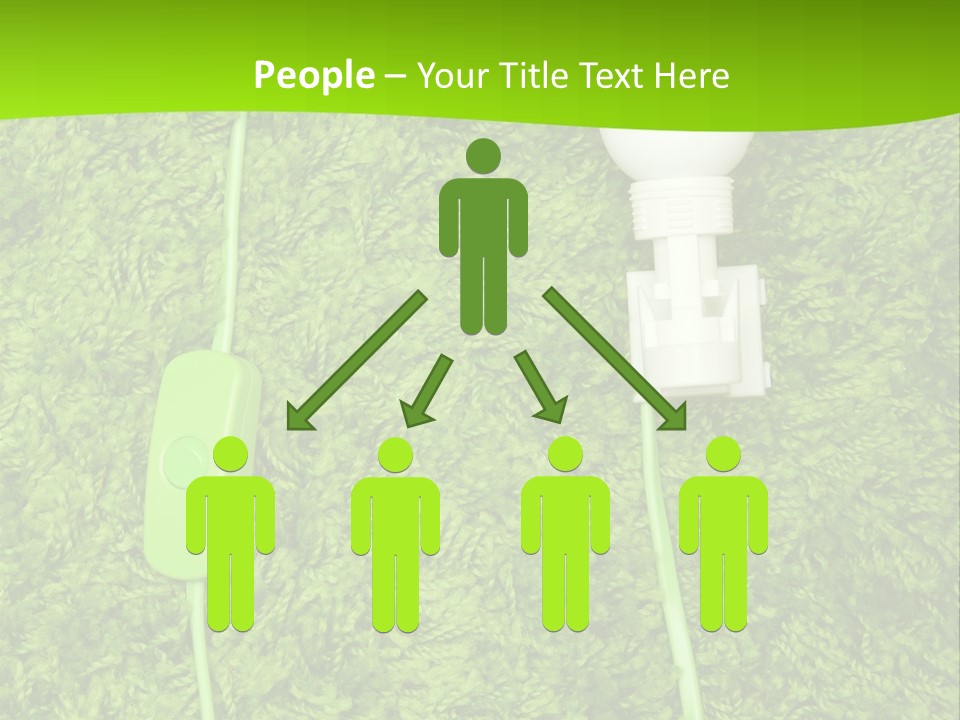 A Light Bulb On The Grass Powerpoint Template PowerPoint Template