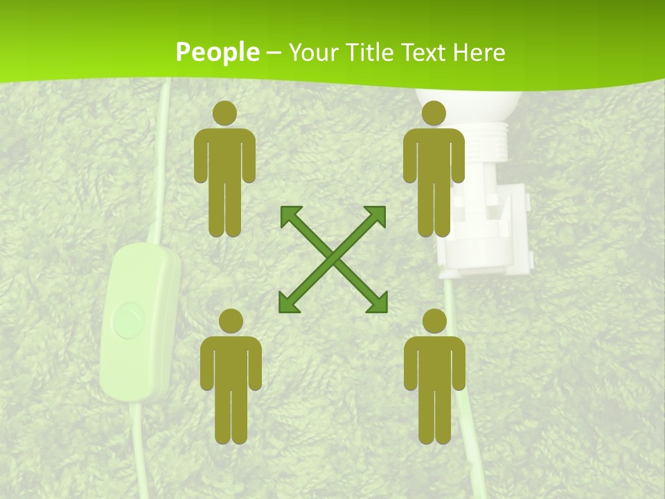A Light Bulb On The Grass Powerpoint Template PowerPoint Template