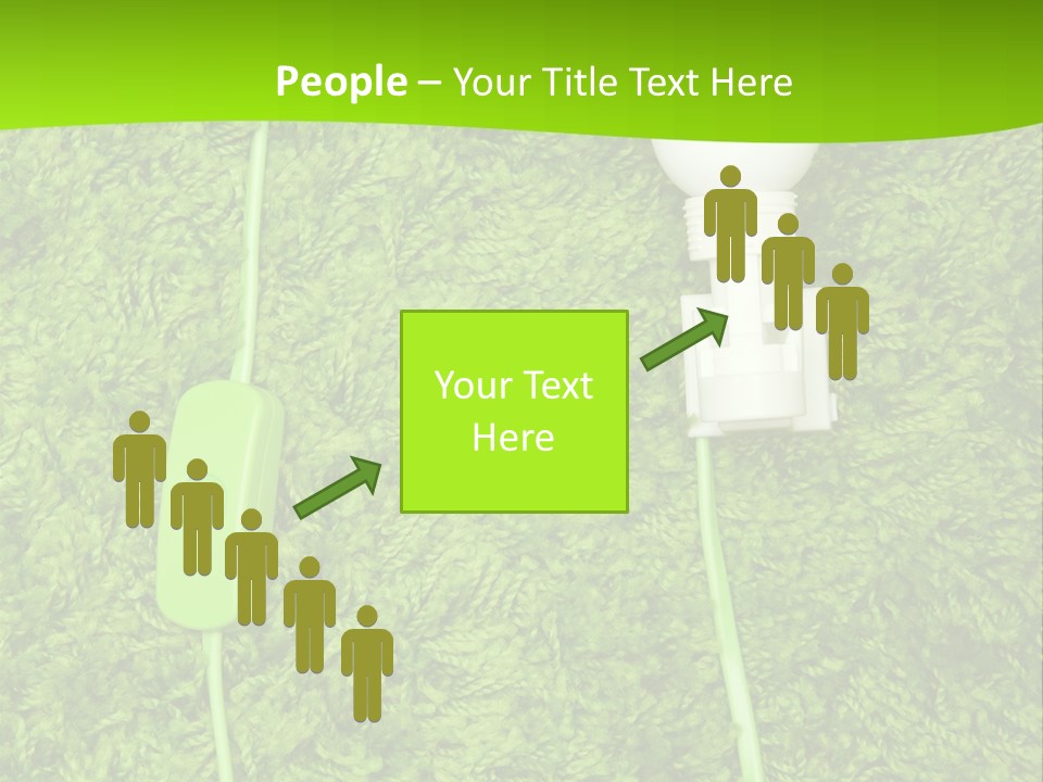 A Light Bulb On The Grass Powerpoint Template PowerPoint Template