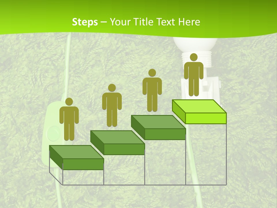 A Light Bulb On The Grass Powerpoint Template PowerPoint Template