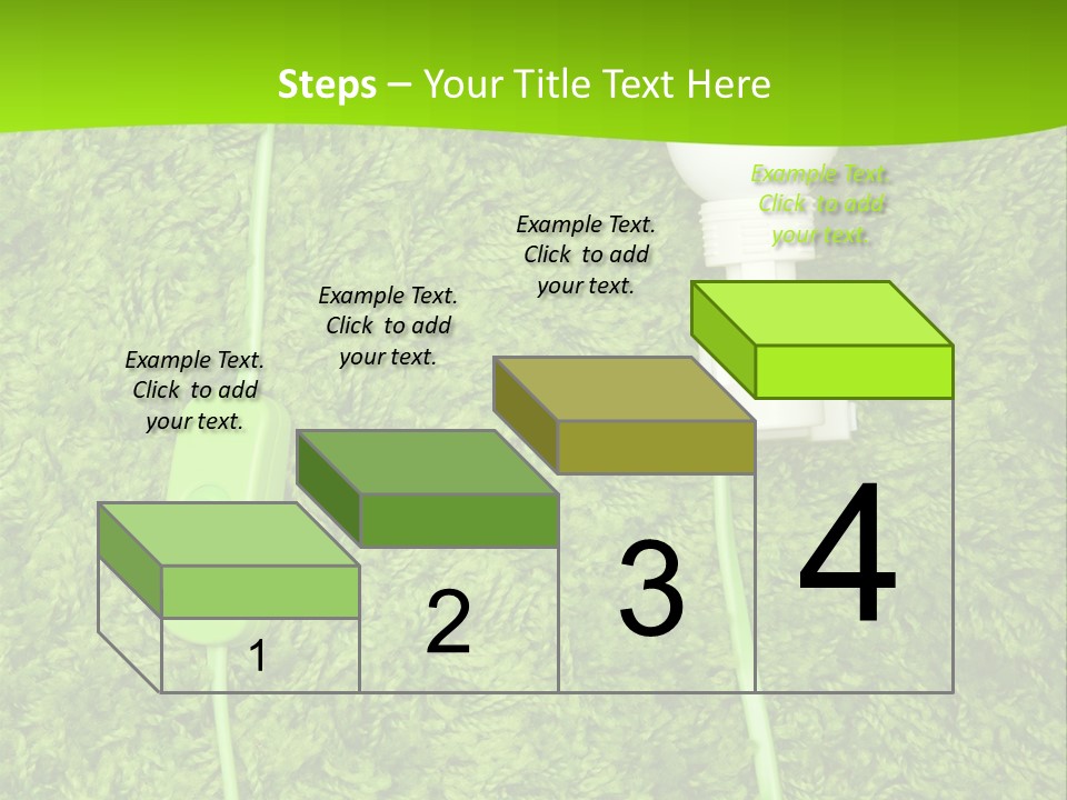 A Light Bulb On The Grass Powerpoint Template PowerPoint Template