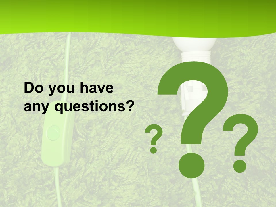 A Light Bulb On The Grass Powerpoint Template PowerPoint Template