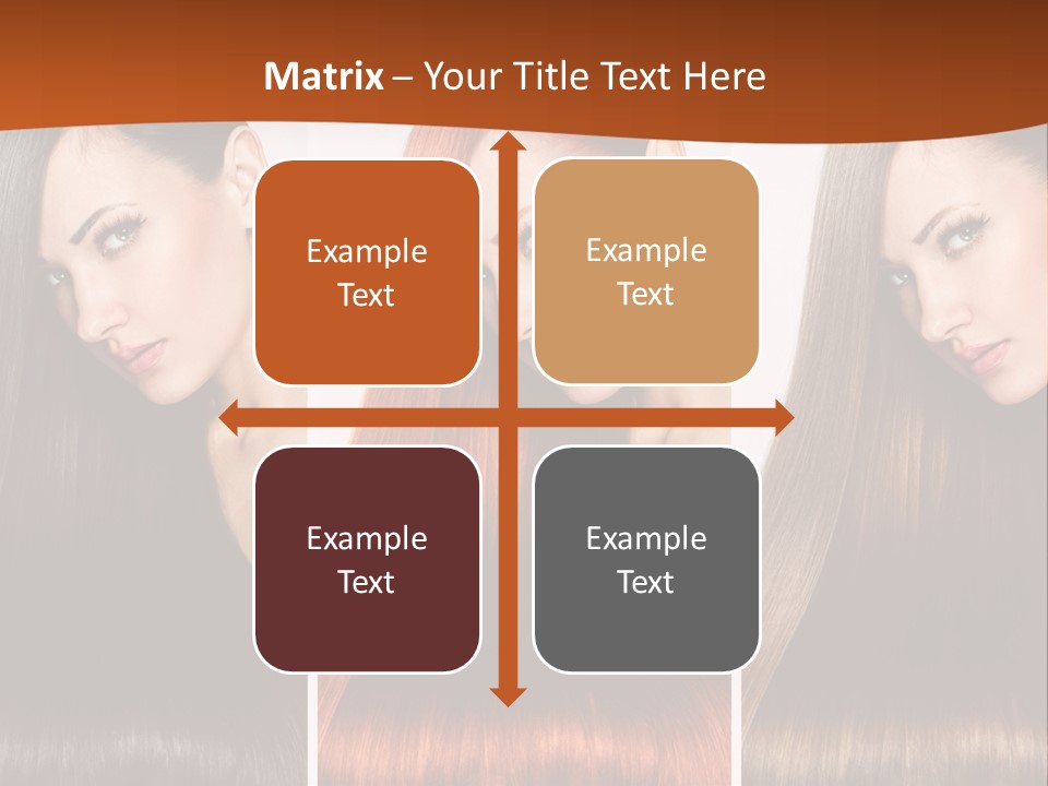 A Beautiful Woman With Long Hair Powerpoint Presentation PowerPoint Template