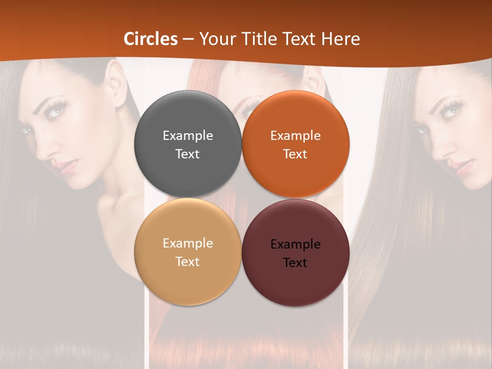 A Beautiful Woman With Long Hair Powerpoint Presentation PowerPoint Template