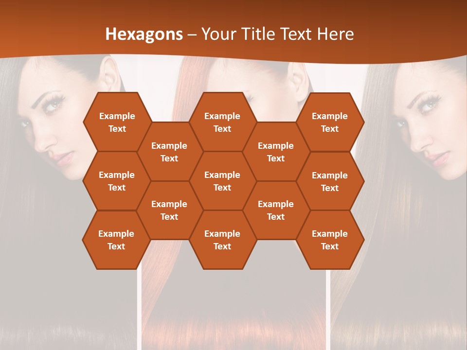 A Beautiful Woman With Long Hair Powerpoint Presentation PowerPoint Template