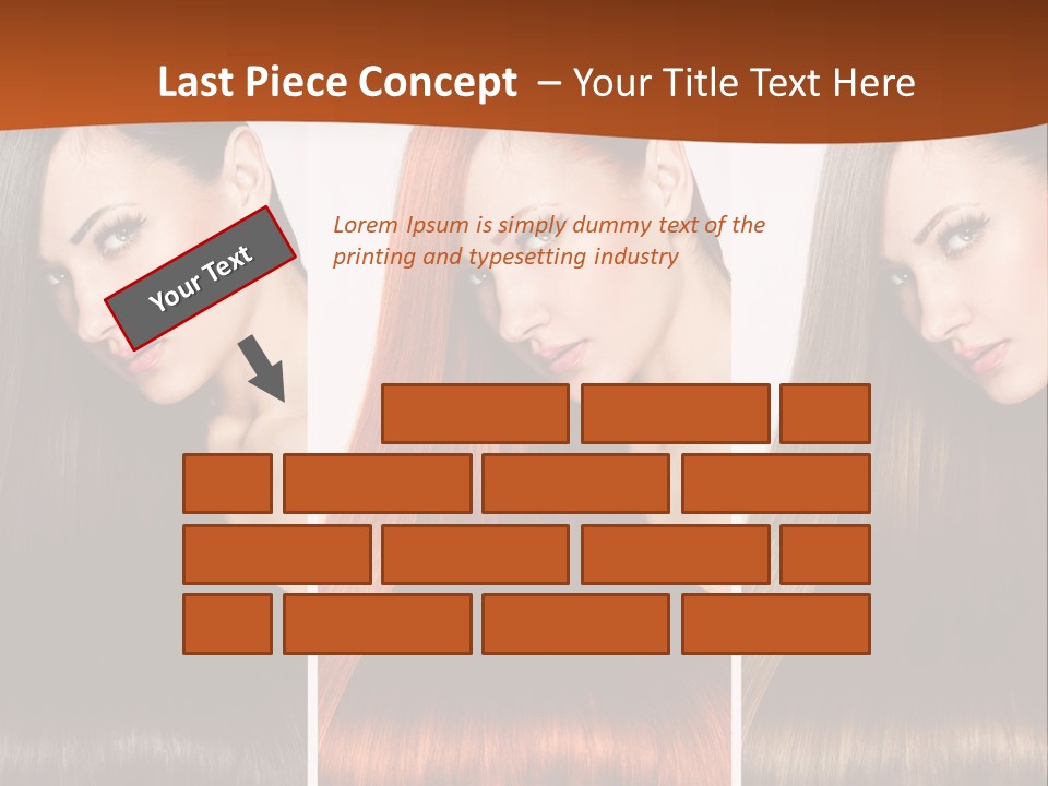 A Beautiful Woman With Long Hair Powerpoint Presentation PowerPoint Template