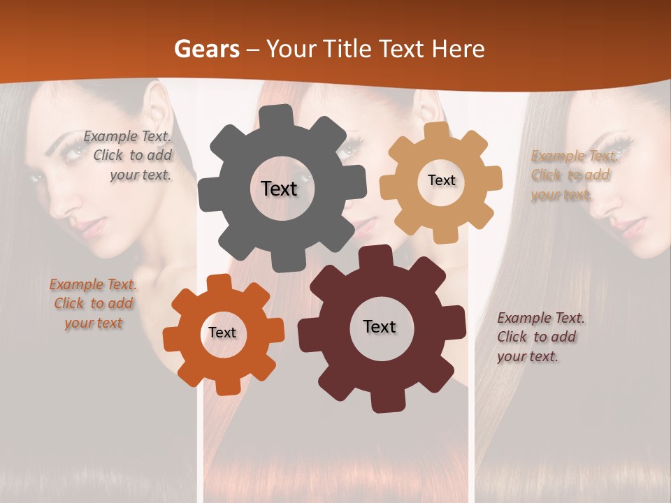 A Beautiful Woman With Long Hair Powerpoint Presentation PowerPoint Template
