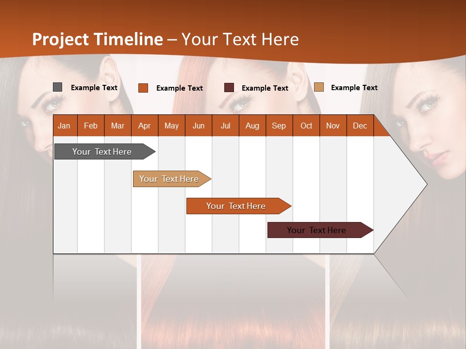 A Beautiful Woman With Long Hair Powerpoint Presentation PowerPoint Template
