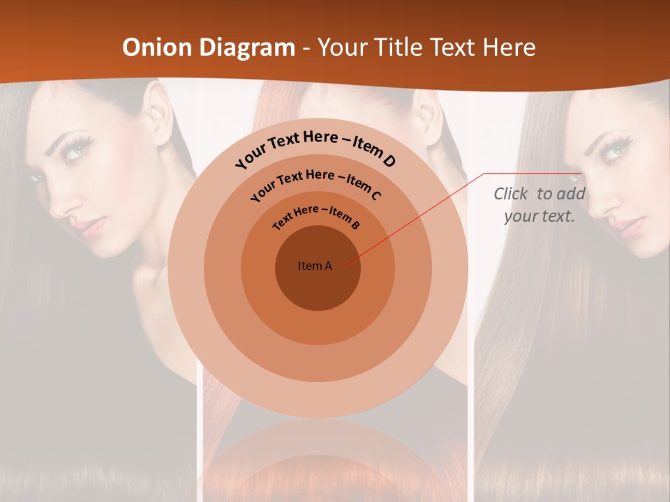 A Beautiful Woman With Long Hair Powerpoint Presentation PowerPoint Template