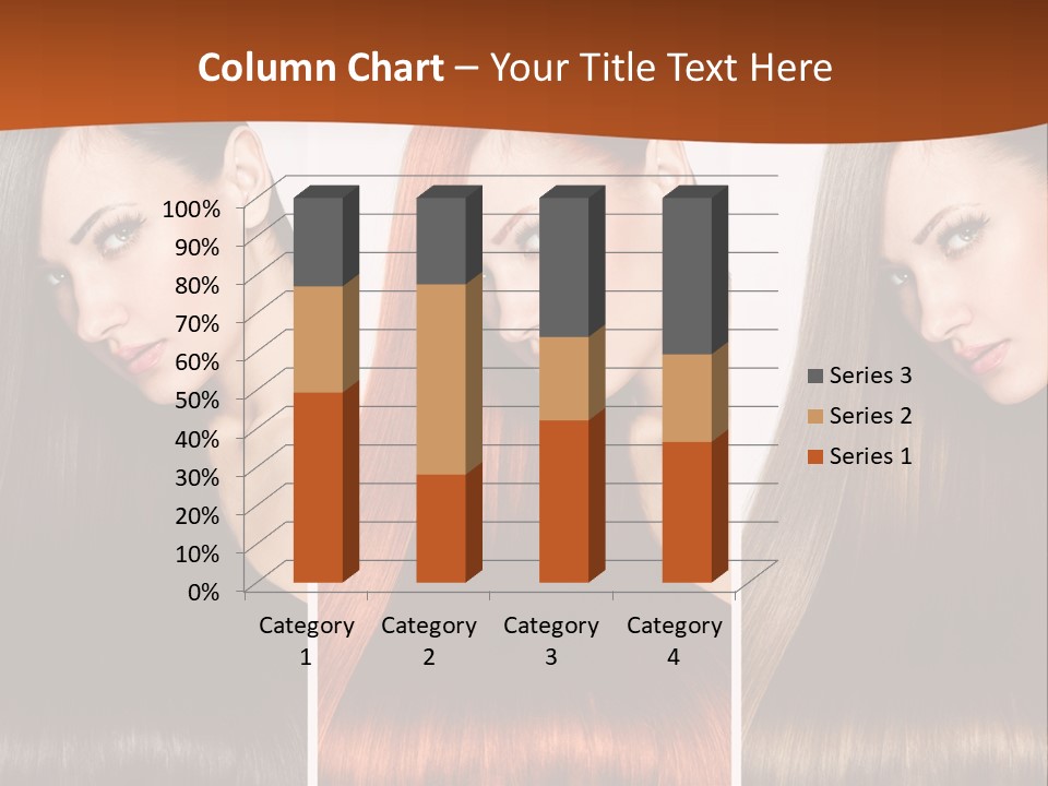 A Beautiful Woman With Long Hair Powerpoint Presentation PowerPoint Template