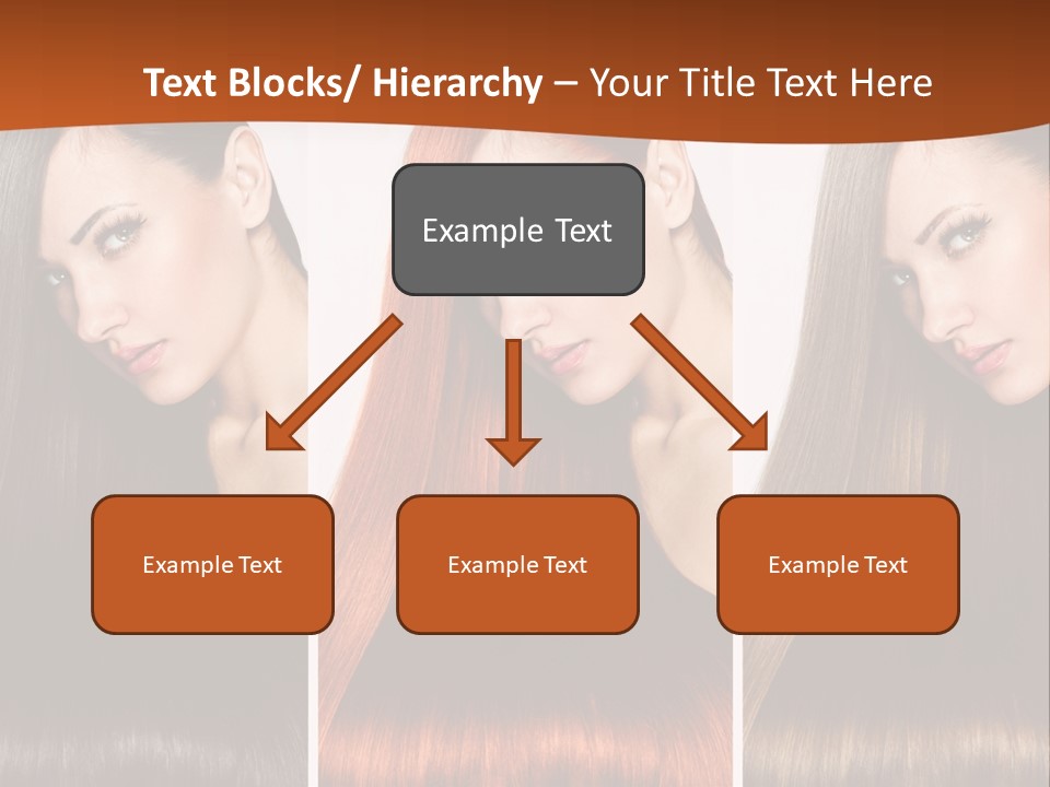 A Beautiful Woman With Long Hair Powerpoint Presentation PowerPoint Template