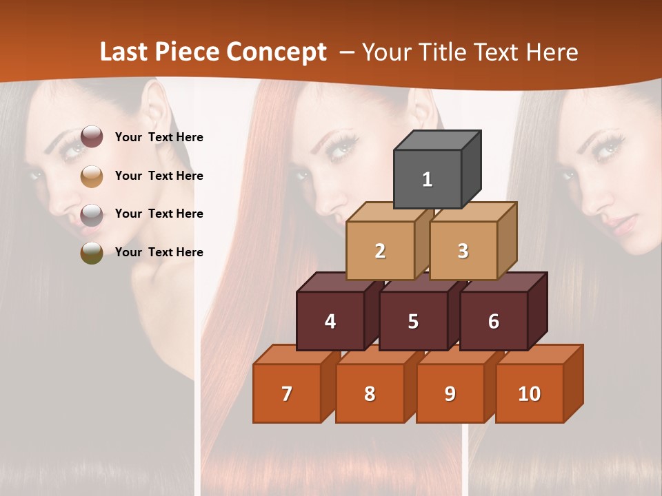 A Beautiful Woman With Long Hair Powerpoint Presentation PowerPoint Template