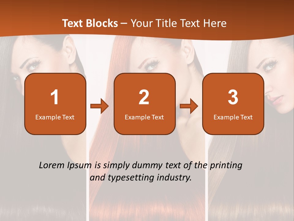 A Beautiful Woman With Long Hair Powerpoint Presentation PowerPoint Template