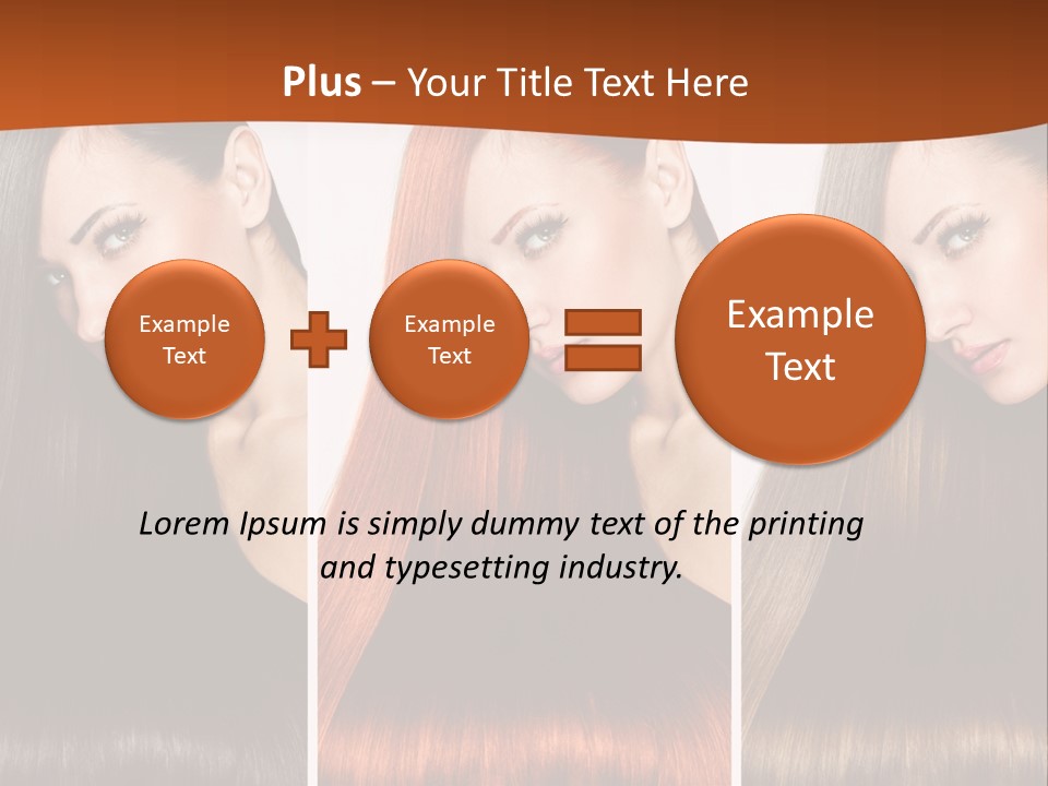 A Beautiful Woman With Long Hair Powerpoint Presentation PowerPoint Template
