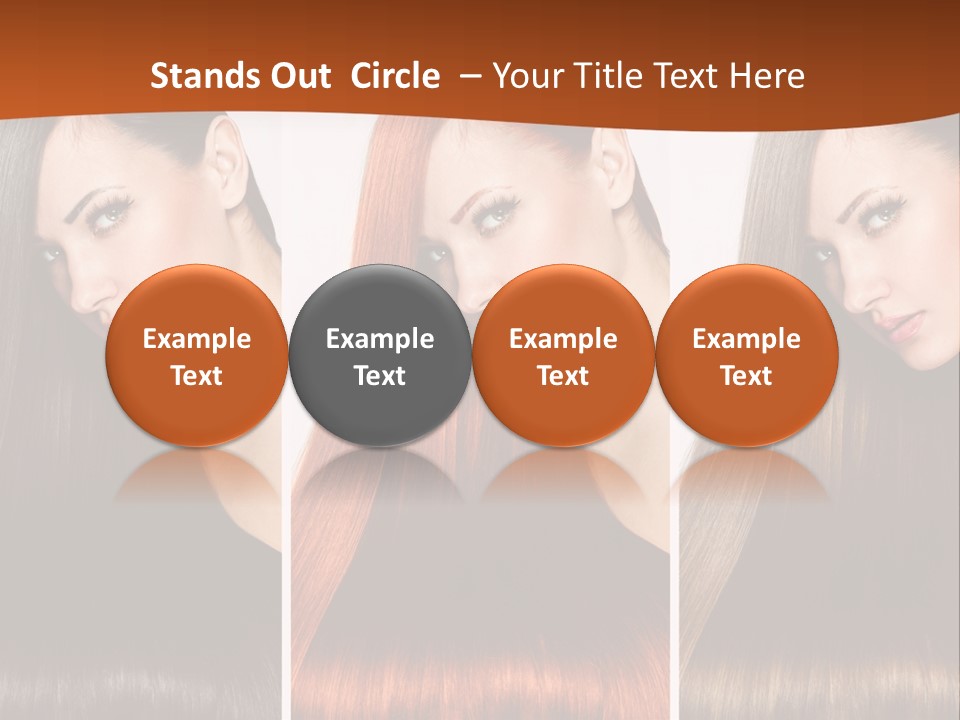 A Beautiful Woman With Long Hair Powerpoint Presentation PowerPoint Template