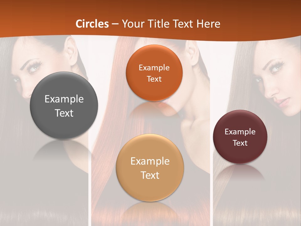 A Beautiful Woman With Long Hair Powerpoint Presentation PowerPoint Template