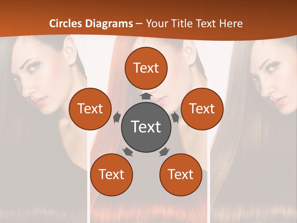 A Beautiful Woman With Long Hair Powerpoint Presentation PowerPoint Template