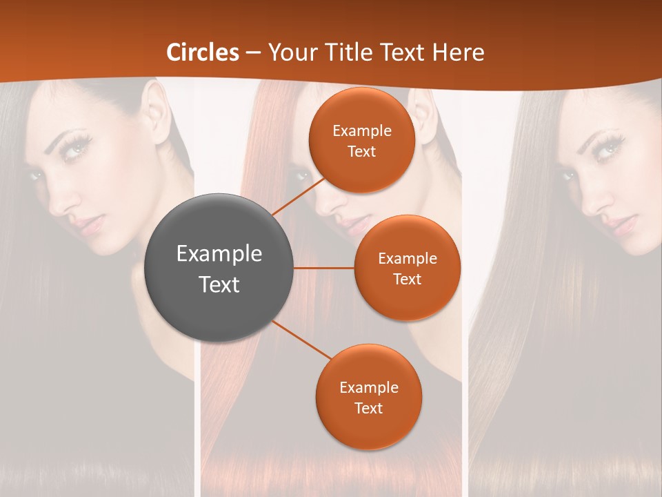 A Beautiful Woman With Long Hair Powerpoint Presentation PowerPoint Template