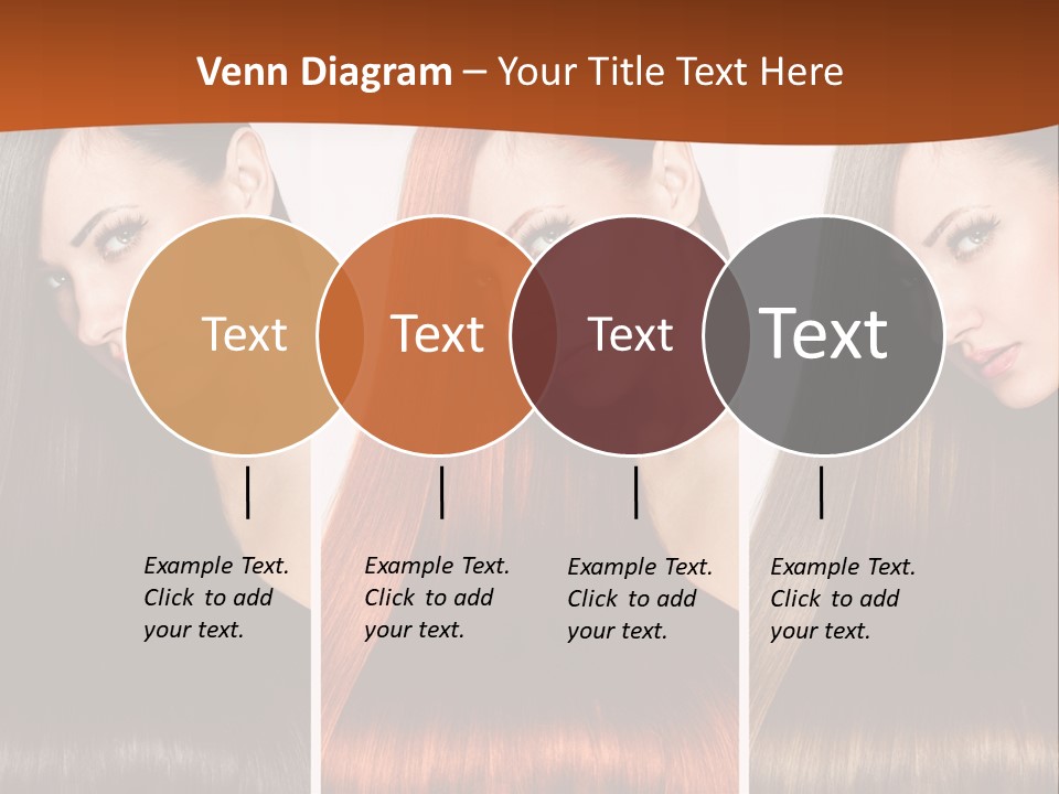 A Beautiful Woman With Long Hair Powerpoint Presentation PowerPoint Template