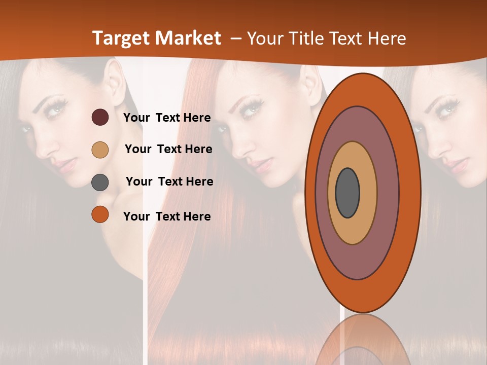 A Beautiful Woman With Long Hair Powerpoint Presentation PowerPoint Template