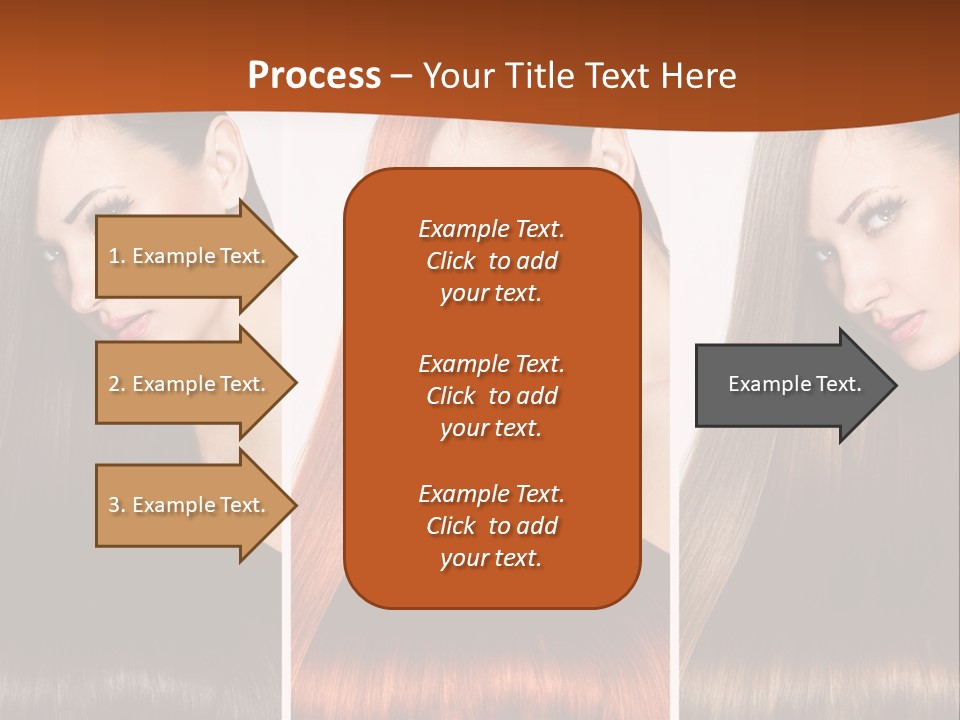 A Beautiful Woman With Long Hair Powerpoint Presentation PowerPoint Template