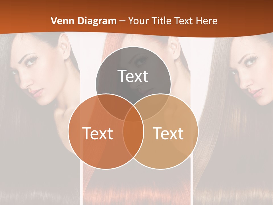 A Beautiful Woman With Long Hair Powerpoint Presentation PowerPoint Template