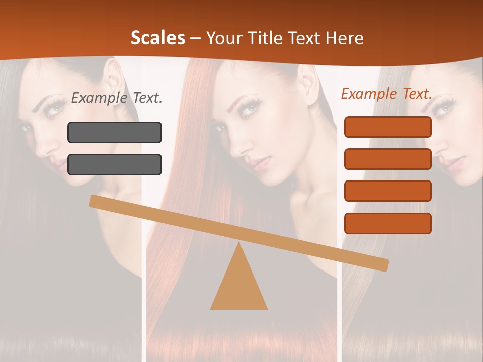 A Beautiful Woman With Long Hair Powerpoint Presentation PowerPoint Template