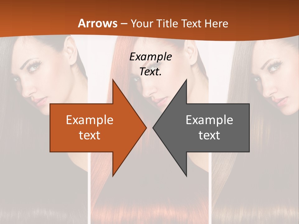 A Beautiful Woman With Long Hair Powerpoint Presentation PowerPoint Template