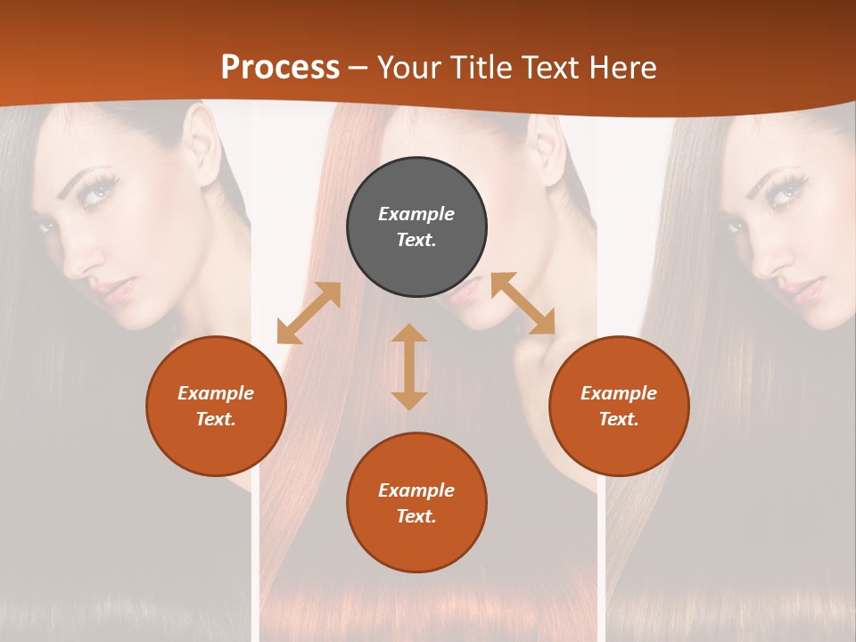 A Beautiful Woman With Long Hair Powerpoint Presentation PowerPoint Template