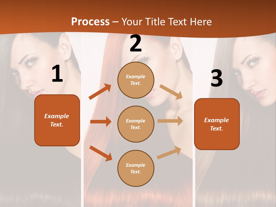A Beautiful Woman With Long Hair Powerpoint Presentation PowerPoint Template