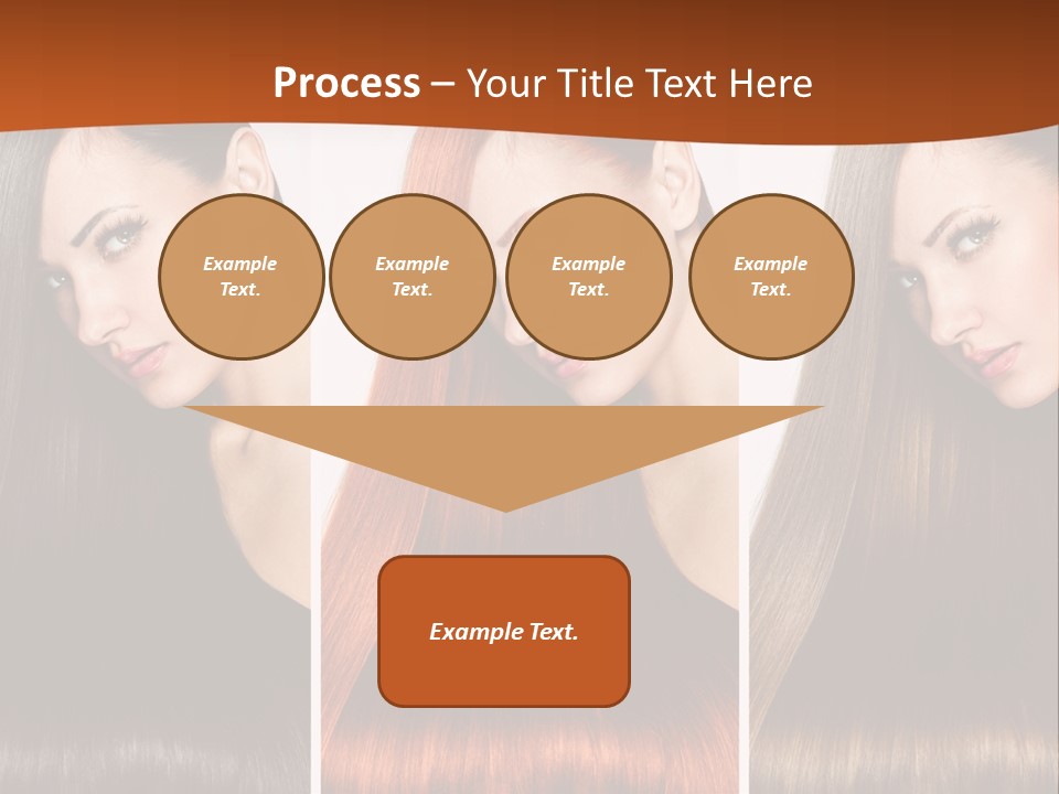 A Beautiful Woman With Long Hair Powerpoint Presentation PowerPoint Template