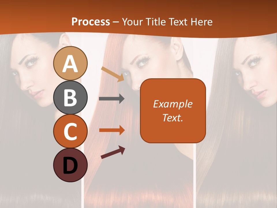 A Beautiful Woman With Long Hair Powerpoint Presentation PowerPoint Template