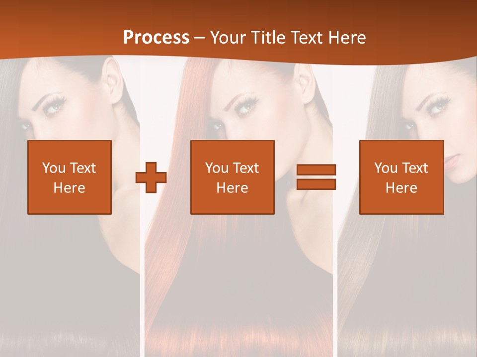 A Beautiful Woman With Long Hair Powerpoint Presentation PowerPoint Template