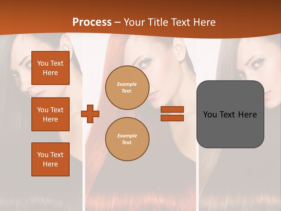 A Beautiful Woman With Long Hair Powerpoint Presentation PowerPoint Template