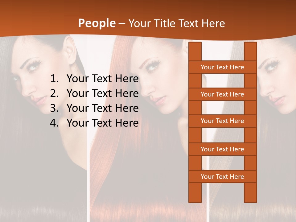 A Beautiful Woman With Long Hair Powerpoint Presentation PowerPoint Template