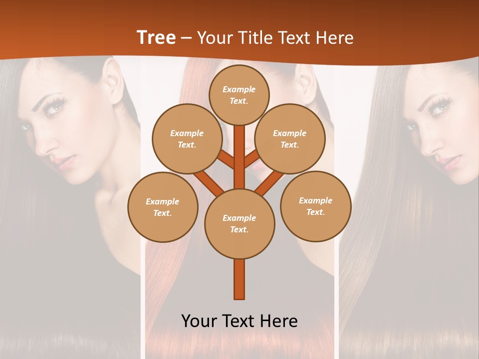 A Beautiful Woman With Long Hair Powerpoint Presentation PowerPoint Template