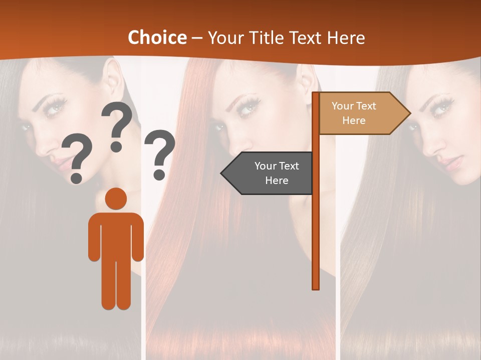 A Beautiful Woman With Long Hair Powerpoint Presentation PowerPoint Template