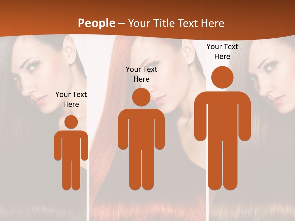 A Beautiful Woman With Long Hair Powerpoint Presentation PowerPoint Template