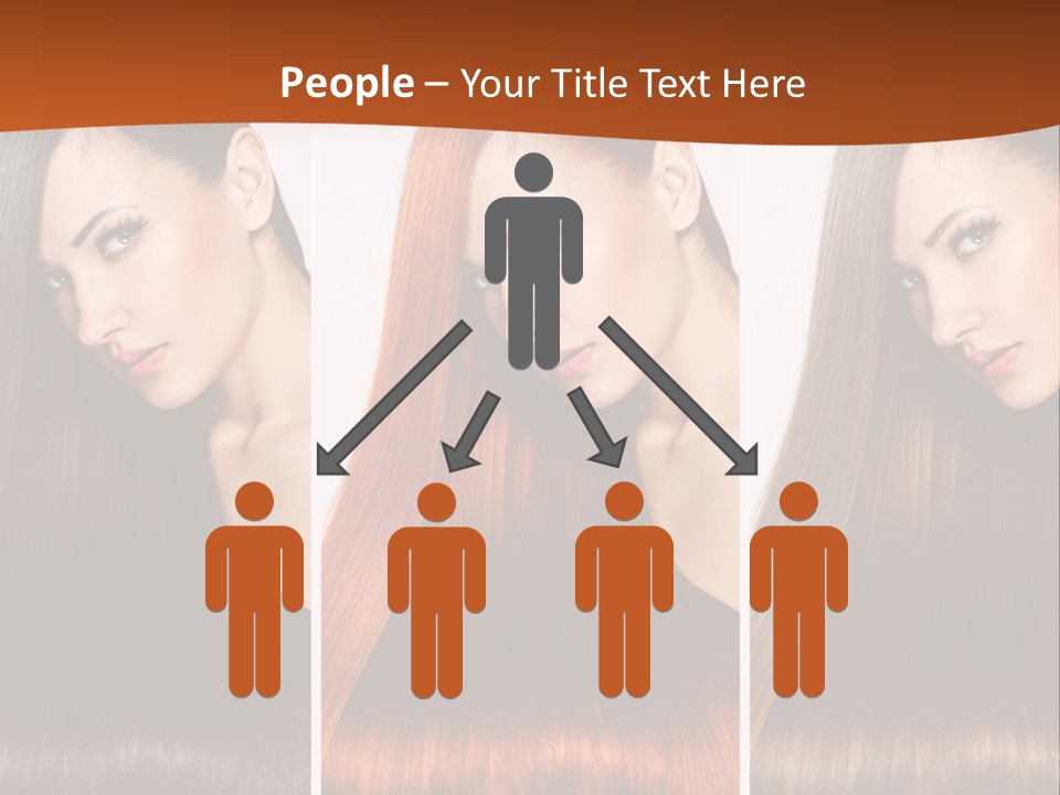 A Beautiful Woman With Long Hair Powerpoint Presentation PowerPoint Template