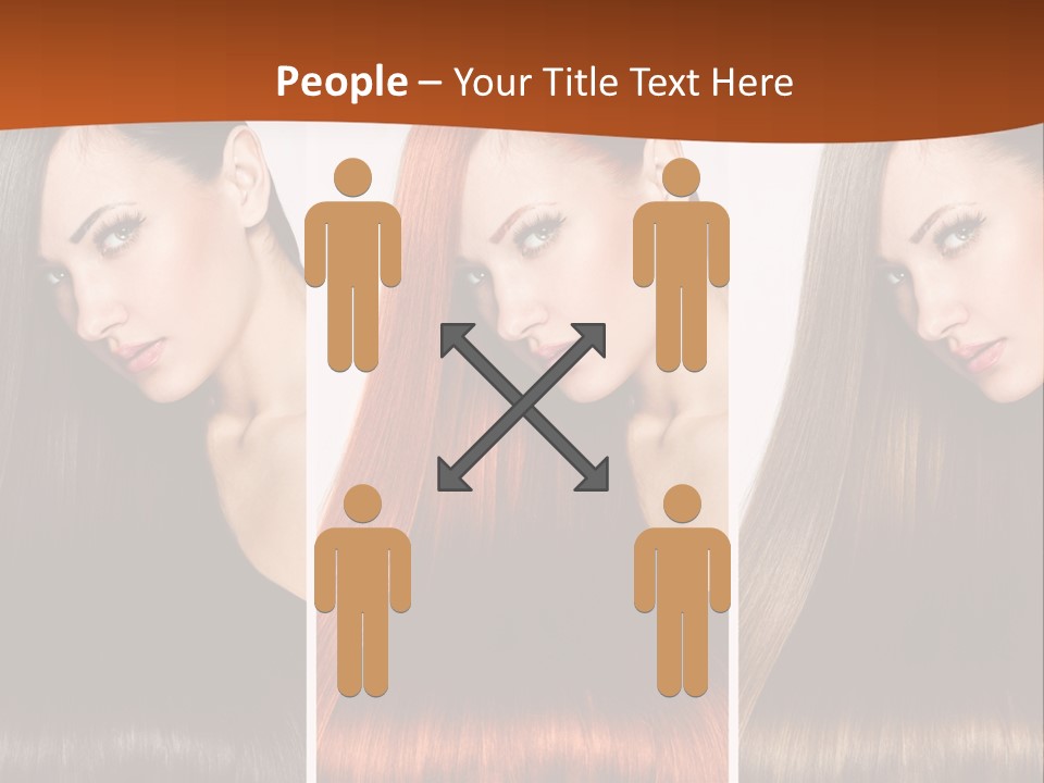 A Beautiful Woman With Long Hair Powerpoint Presentation PowerPoint Template